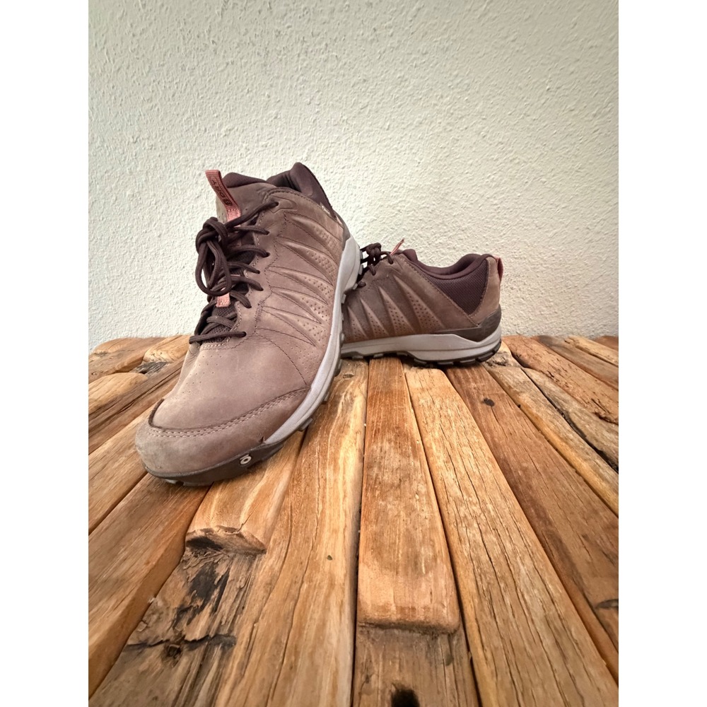 Oboz Sapphire Low B-DRY Hiking Shoes Womens 8 Brown Waterproof Leather 21802